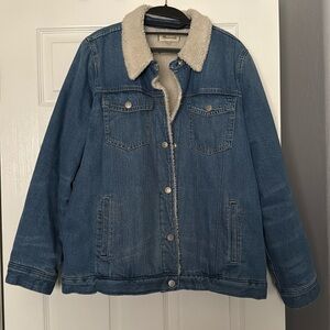 Madewell Oversized Sherpa Denim Jacket